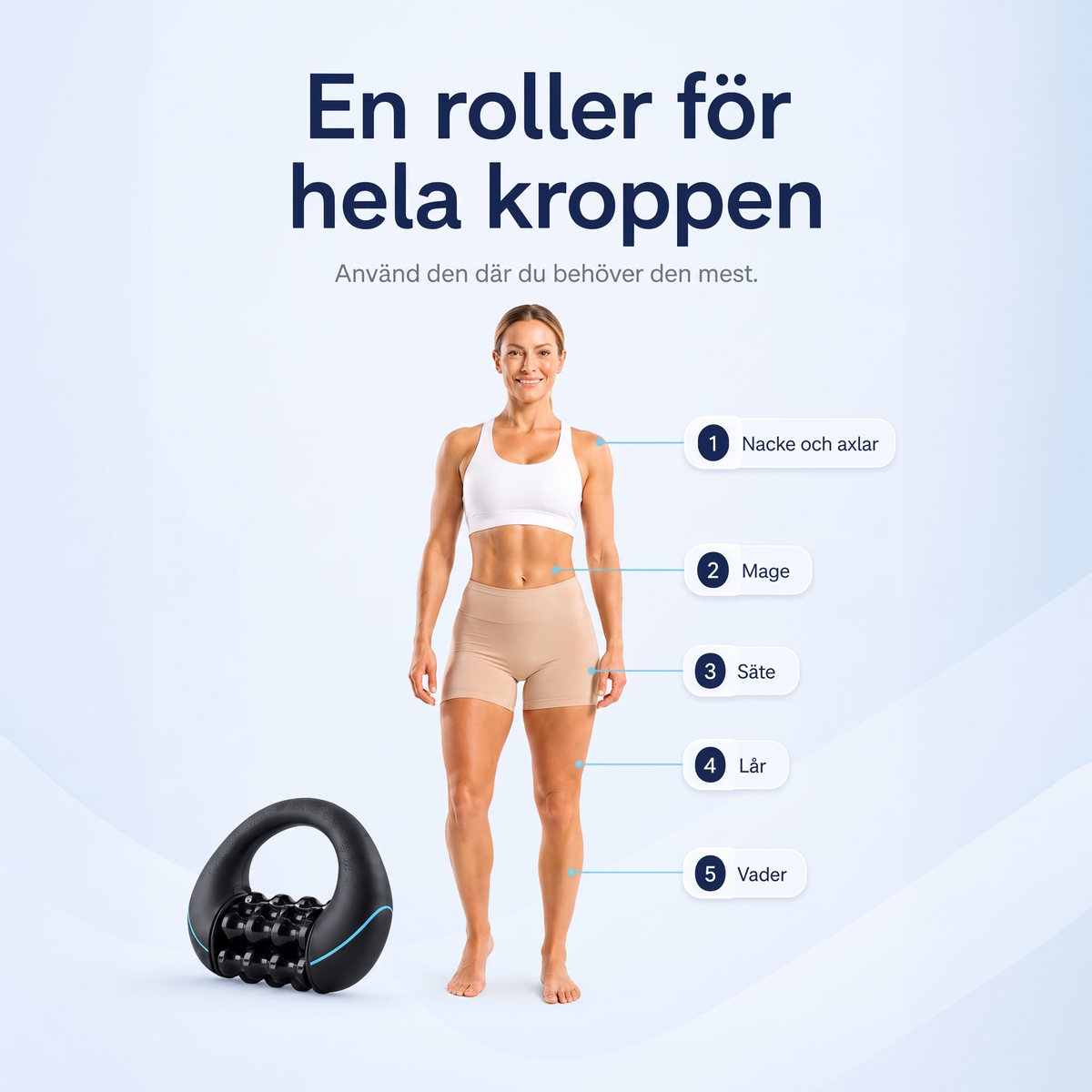 ErgoRoller – elektrische massageroller – afbeelding 7